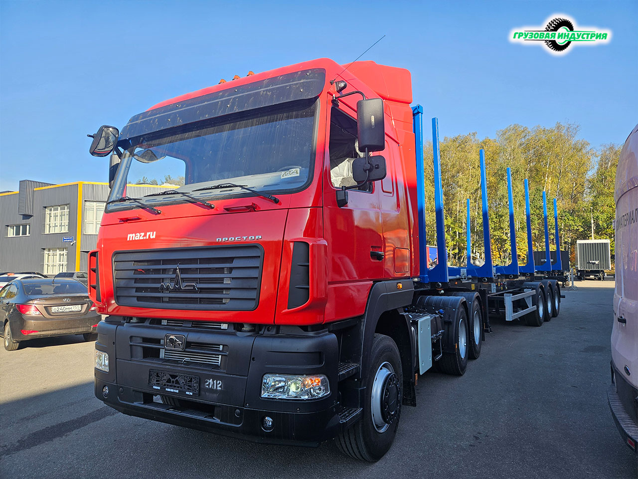 Отгрузка полуприцепа сортиментовоза (лесовоза) Тонар L3 9445 в г. Владимир Отгрузка полуприцепа сортиментовоза (лесовоза) Тонар L3 9445 в г. Владимир